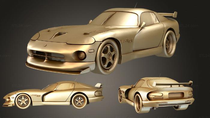 Автомобили и транспорт (Гадюка Додже, CARS_1336) 3D модель для ЧПУ станка